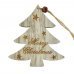 Χριστουγεννιάτικο Κρεμαστό Ξύλινο Δεντράκι, με "Merry Christmas" (20cm)
